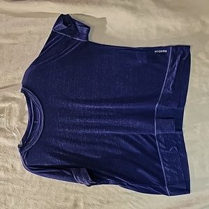 Women's L Reebok Purple Athletic T-shirt sheer